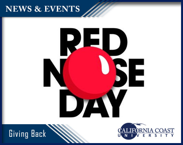 Giving Back - California Coast University Sponsors RED NOSE DAY