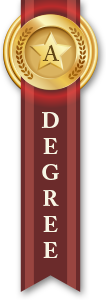 Associate Degree Ribbon Red