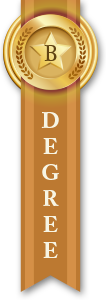 Bachelor's Degree Ribbon Orange